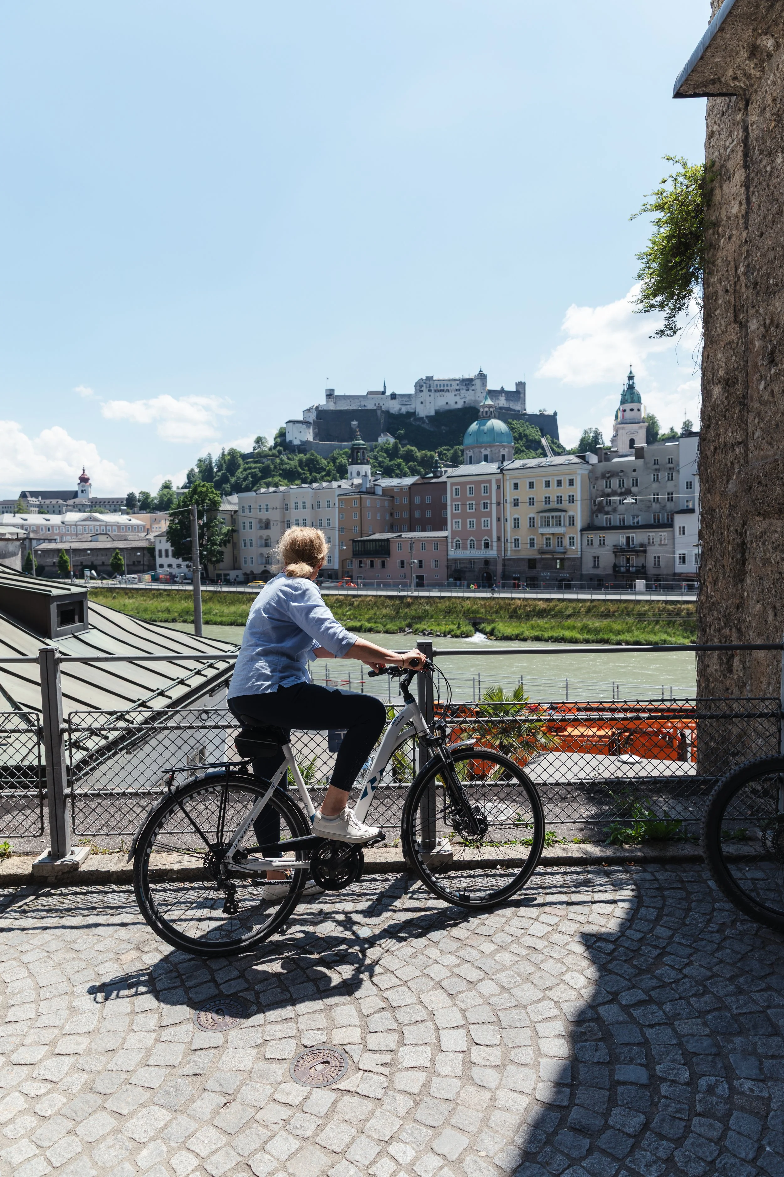 salzburg bike ride along the salzach