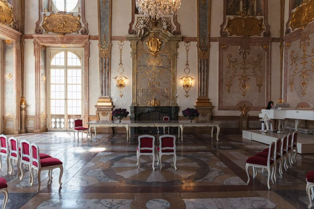 the marble hall at mirabell palace