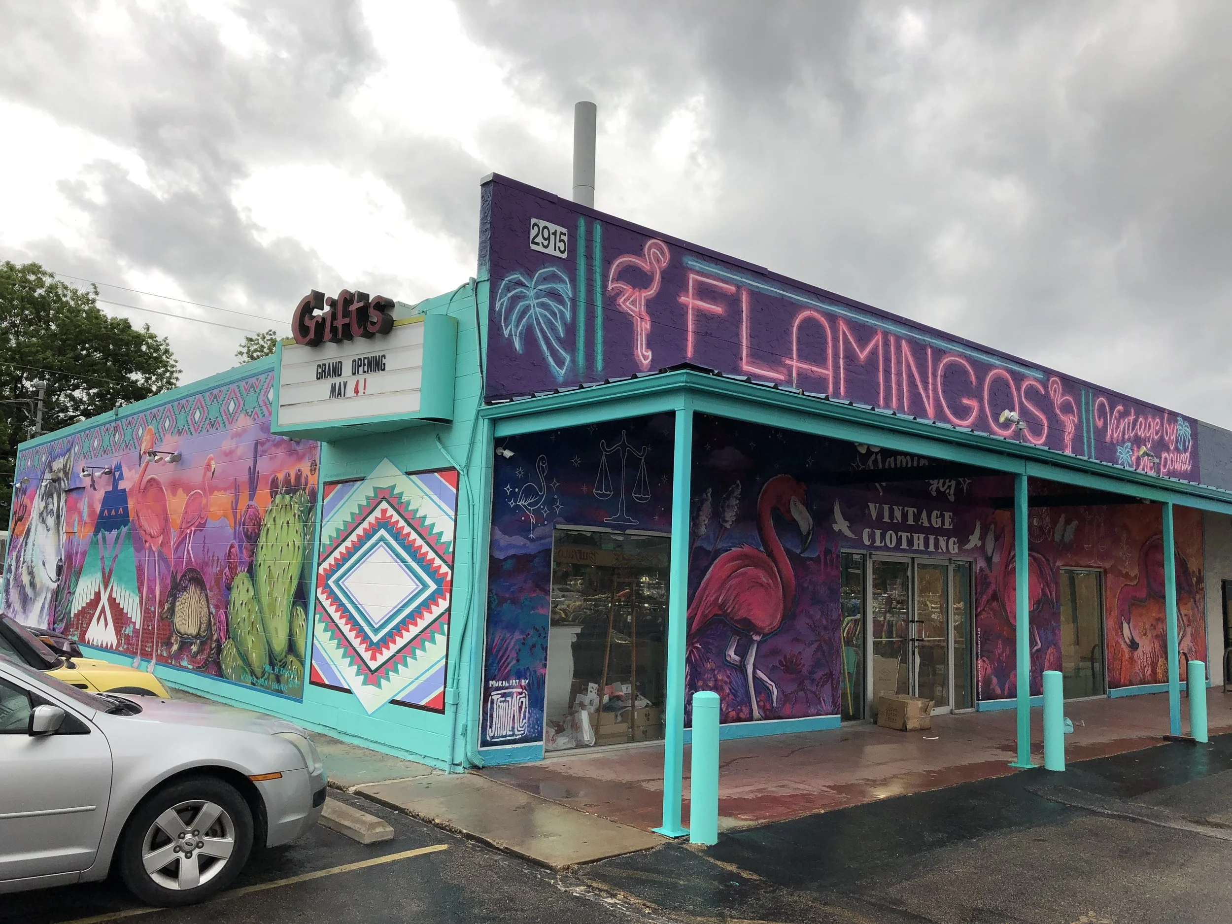 Flamingos Vintage Pound Austin