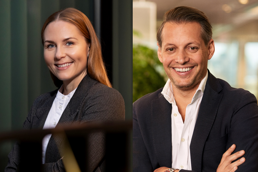 Clara Grelsson, Managing Director Adnuntius Sweden & Michael Hili, Sales Director at Schibsted Marketing Services