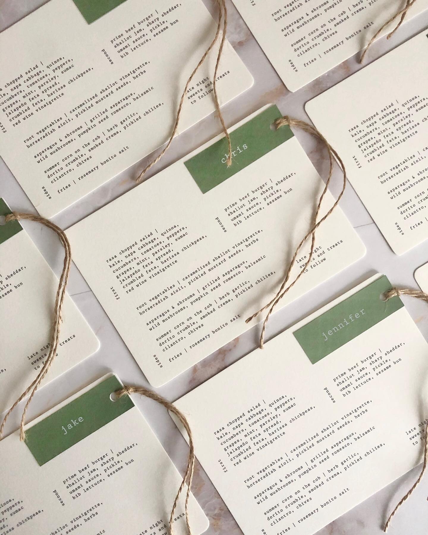 When the food is this good, you&rsquo;ll want your guests to know what they can get excited about 😛🍽
⠀⠀⠀⠀⠀⠀⠀⠀⠀
#menu #menus #weddingmenu #personalizedmenu #wedding #cottagewedding #muskokawedding #raquelwalmancreative