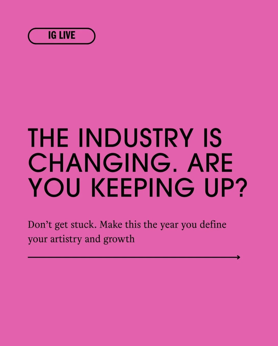 The industry is changing. Your education should too.

We&rsquo;re going live to break down how to build real creative currency, from skill to leadership to longevity.

Join us as we unpack the Spring Summer Education Catalog and the insights shaping 