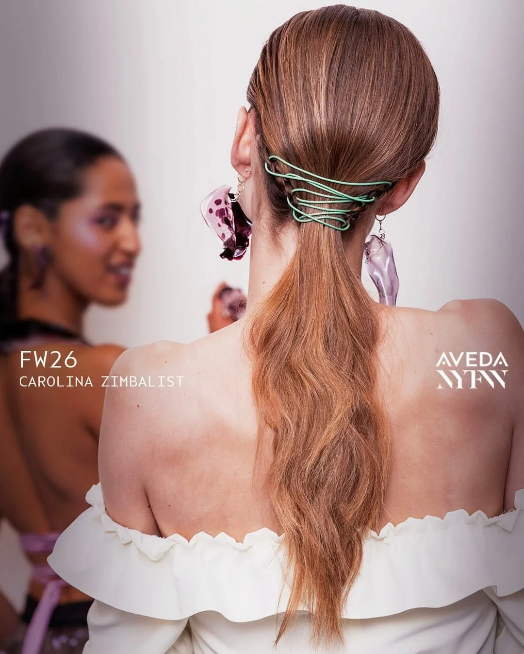 NYFW X @aveda is going strong and we&rsquo;re feeling inspired ✨

At New York Fashion Week, biodegradable bioplastic was hand molded into garments and colored thread was sculpted into intricate hair designs for @carolinezimbalist F W 2026 presentatio