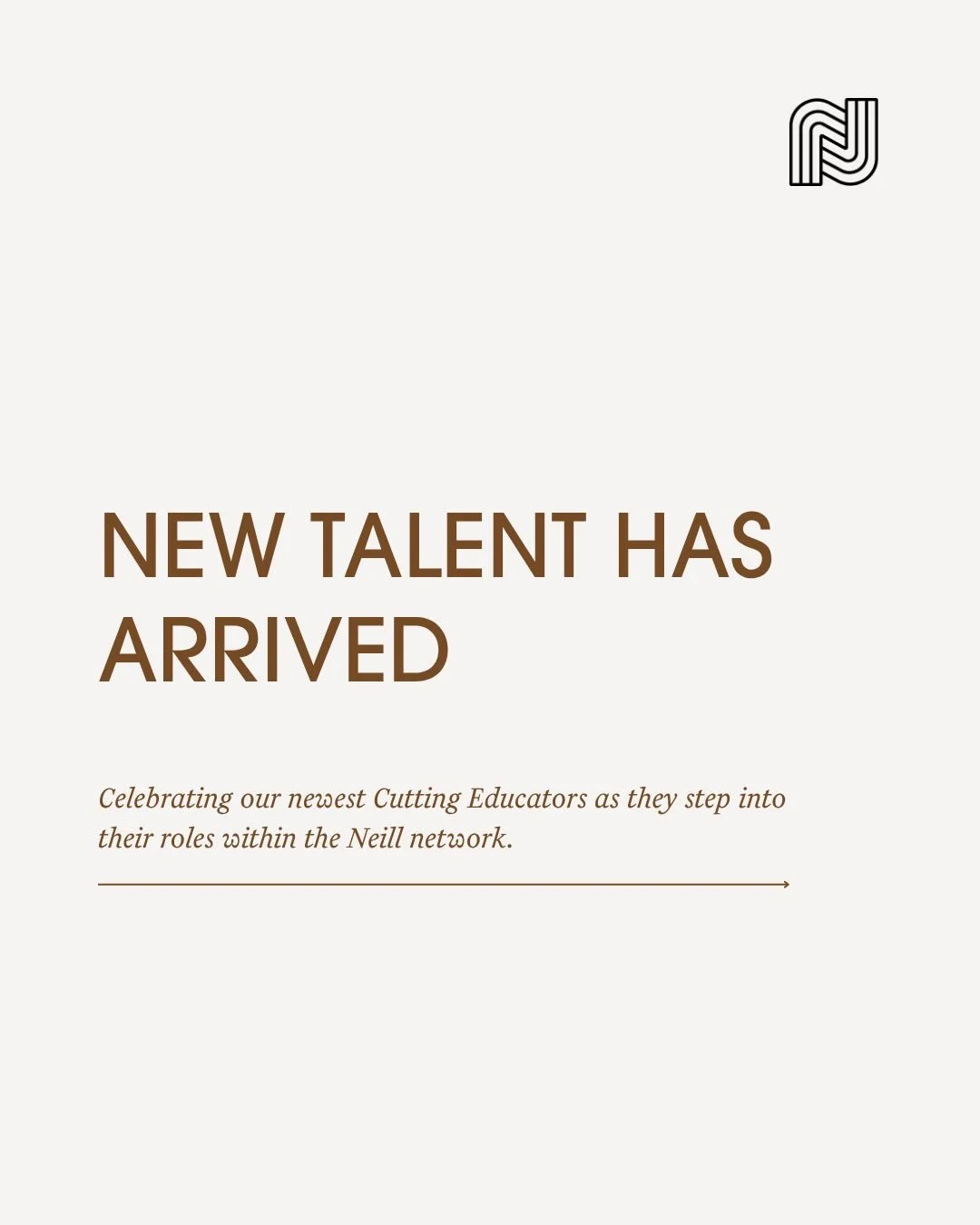 Welcome to the team! ✂️ We are so excited to introduce the newest Cutting Educators to join the Neill network. 

These talented artists are stepping into their new roles, bringing fresh energy and expertise to our education team.

Help us celebrate a
