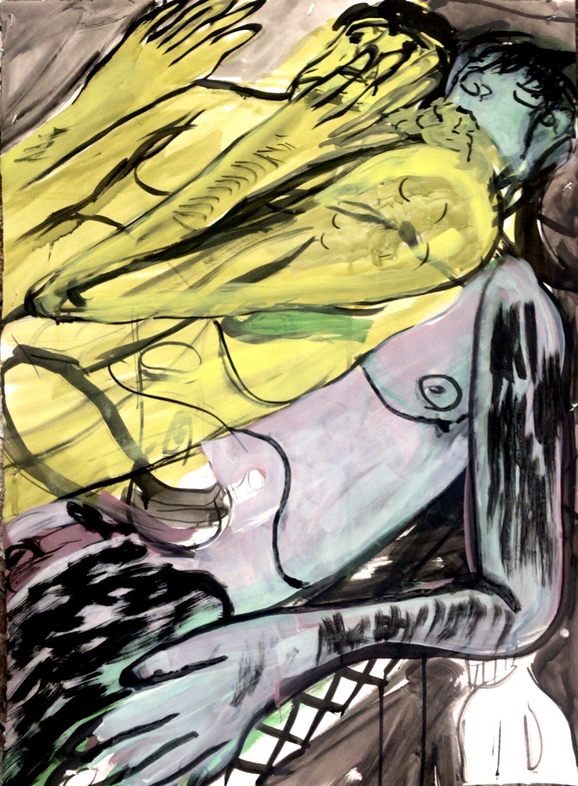Astral Projection
24x18 inches
acrylic, ink and gesso on paper
2020