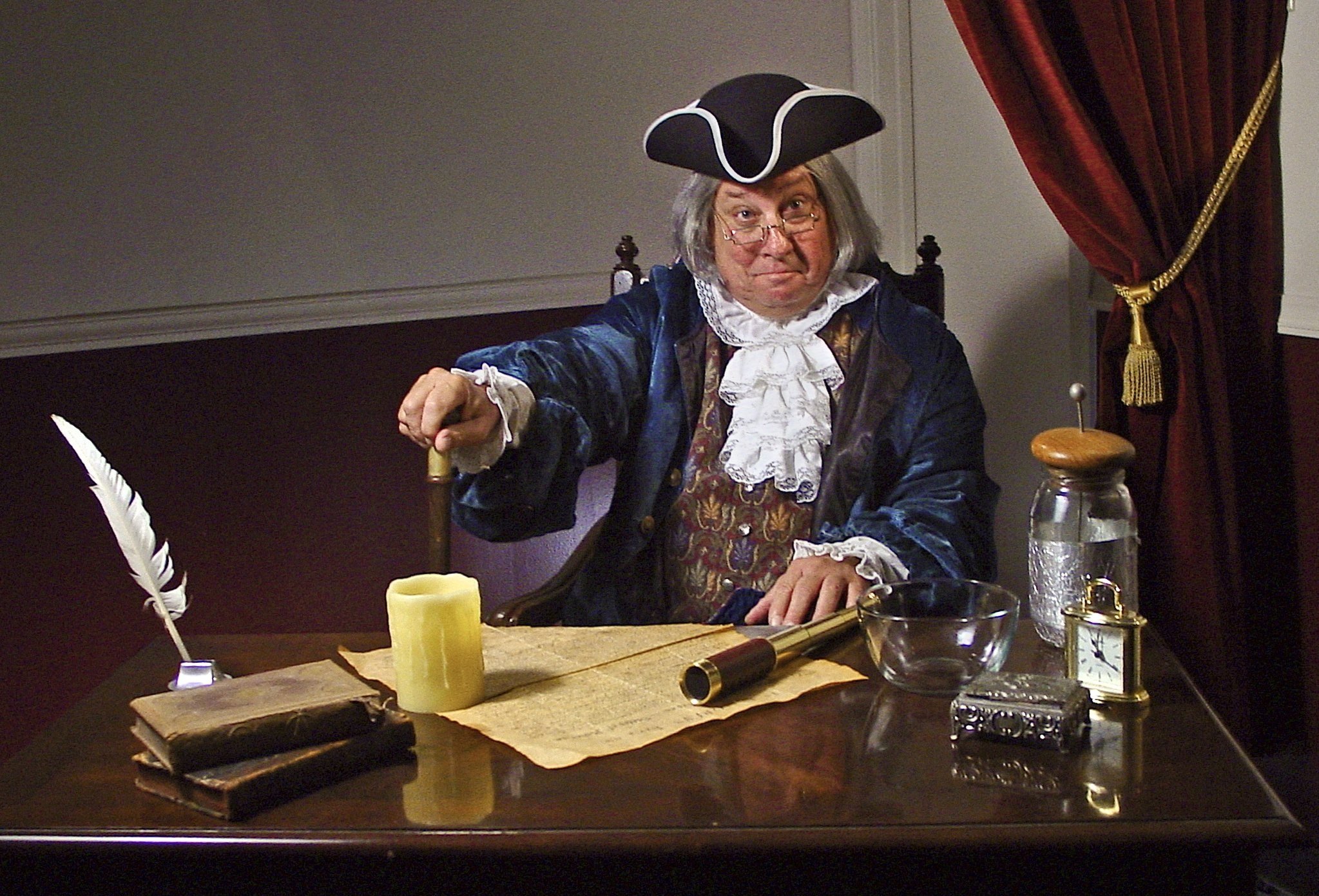Phil as Benjamin Franklin