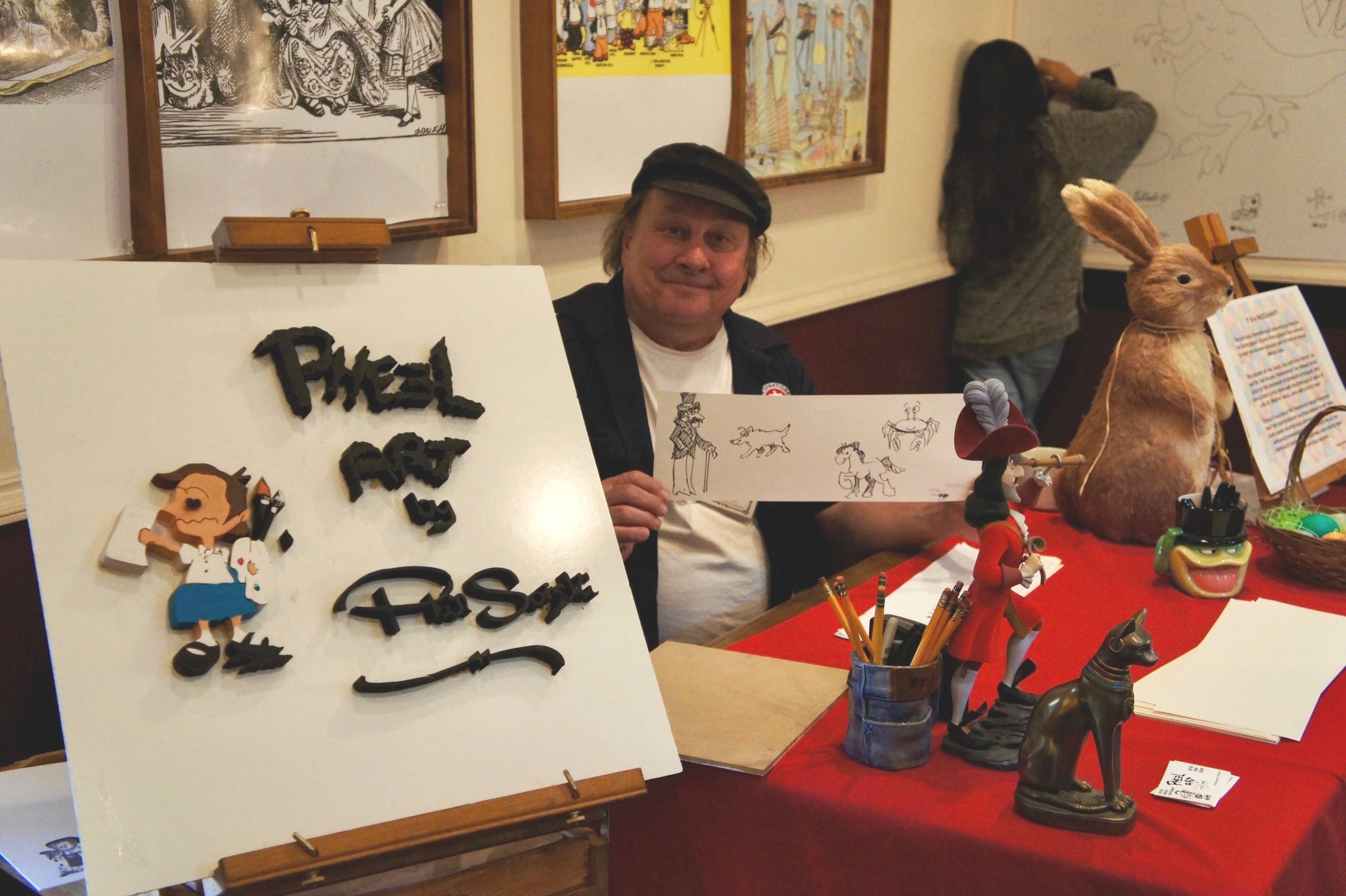 Phil as a Cartoonist