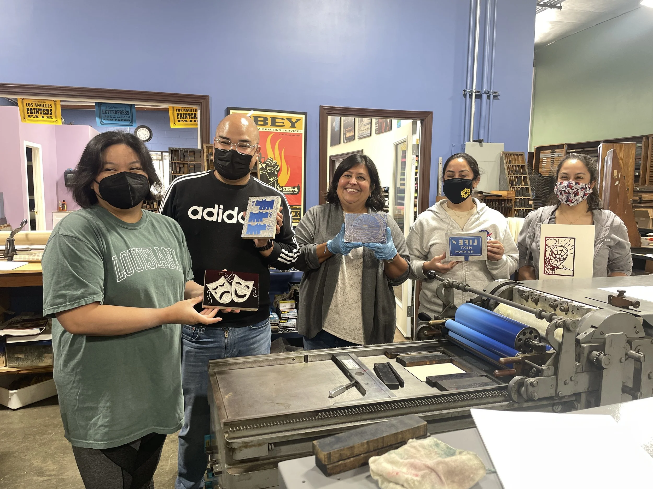 Lino Block Printing — International Printing Museum