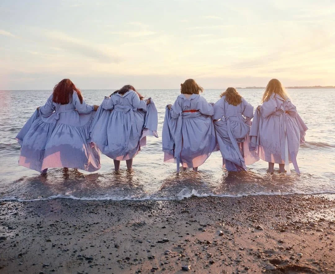 Last summer in Wales. The young people step into the sea in South Wales, on set of the fashion film.
 
A creative educational partnership with @_CharlotteJames_ and @clementineschneider2.0 from @bleakfabulous. The project was developed for young peop