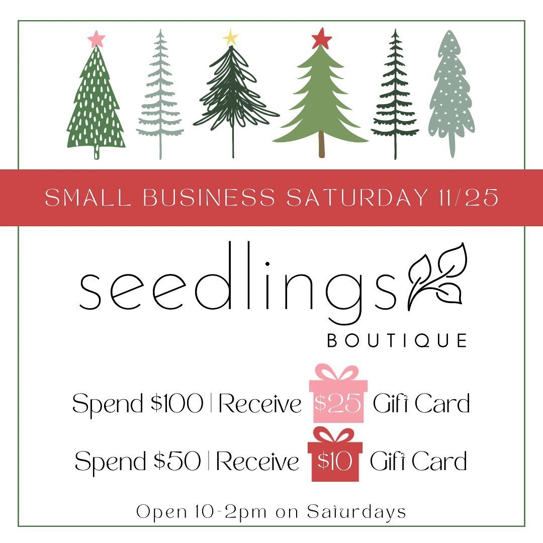 Shop local this year on SMALL BUSINESS SATURDAY! A lot of things happening here in Zillah that day so come on in and take advantage of a great deal!