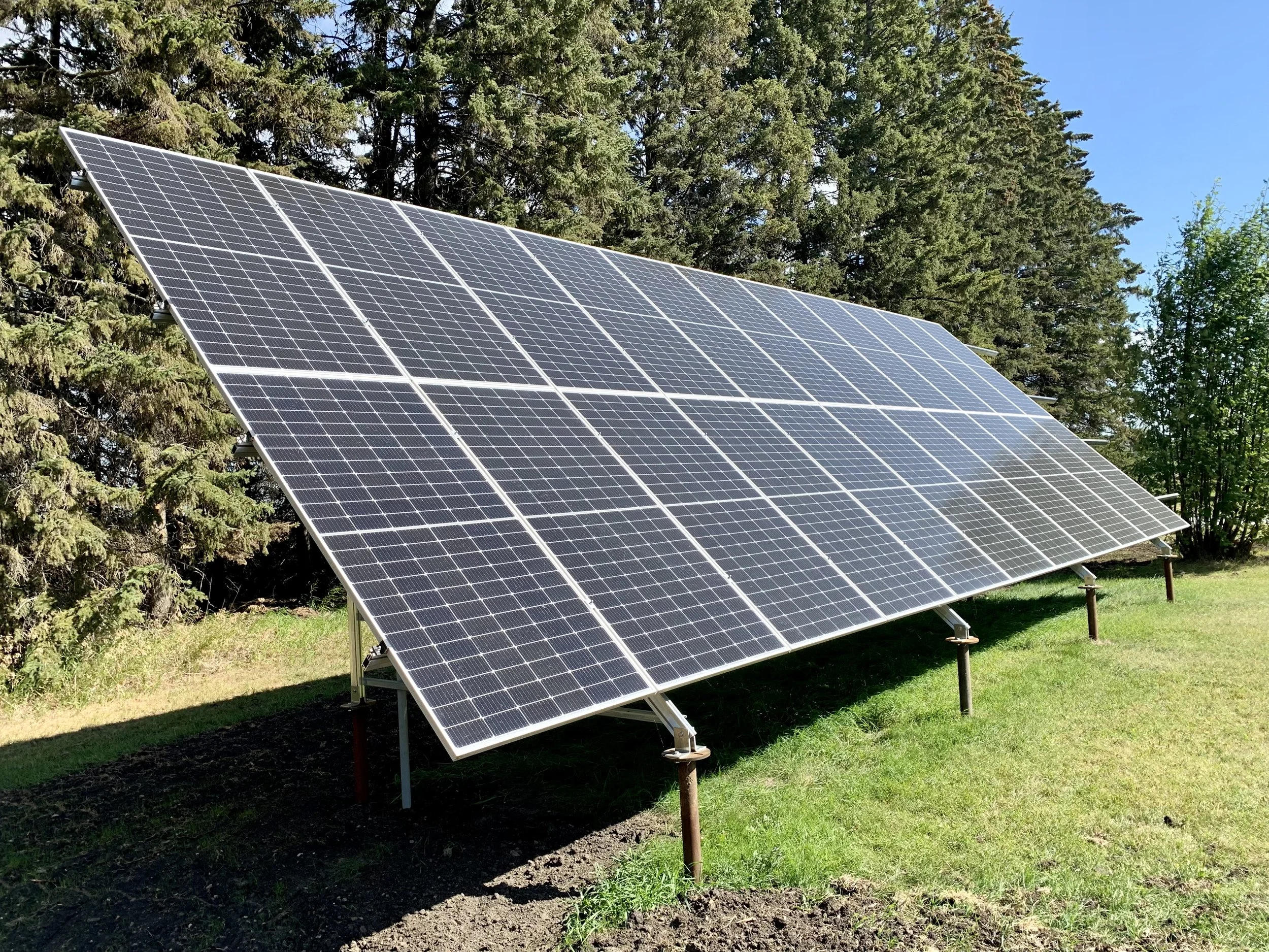 Leduc County 9.8 kW Ground-Mount Solar Installation