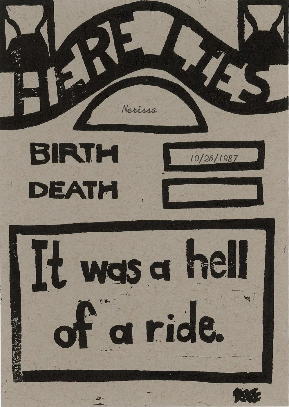 Headstone Prints