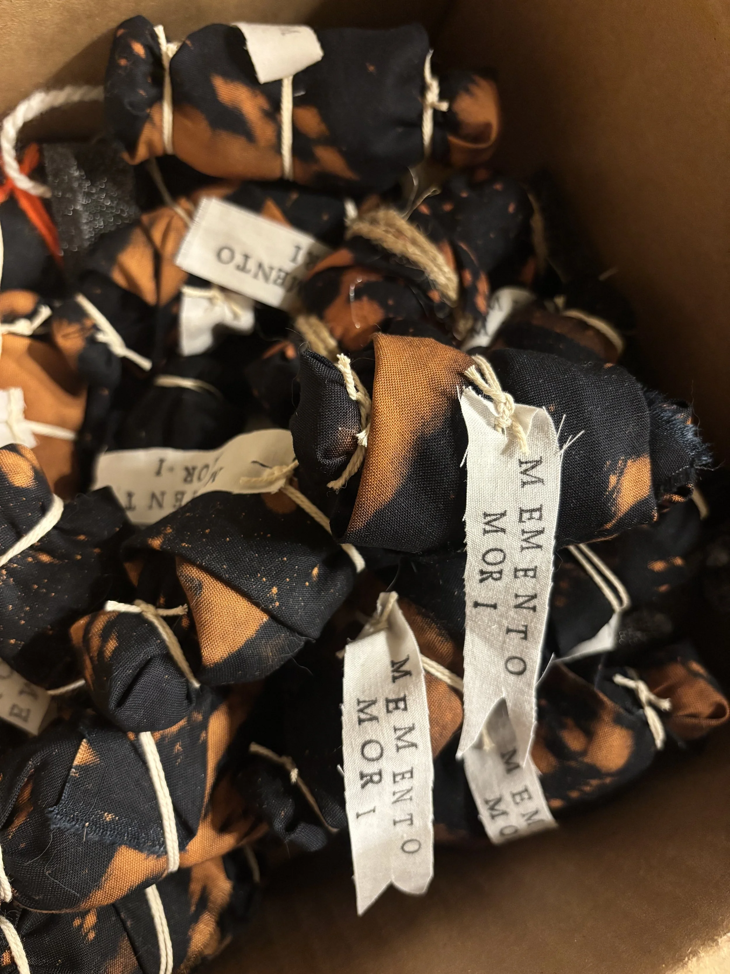 Box full of Memento Mori Dolls
