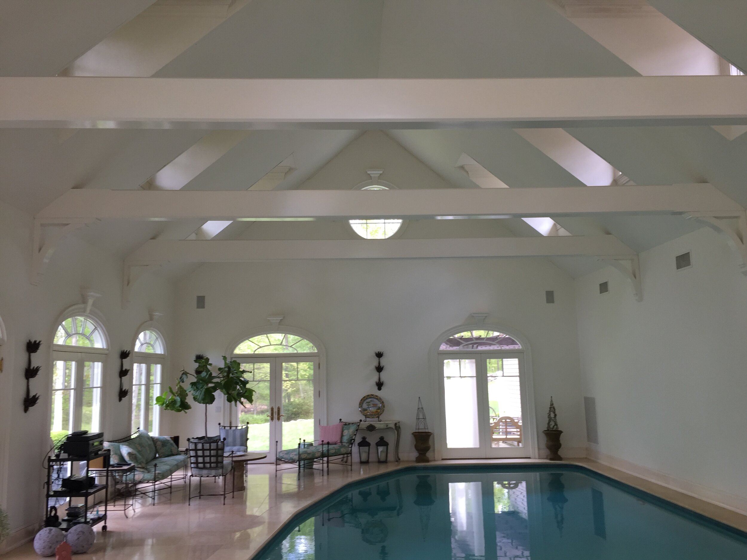 Indoor Pool House Repairs &amp; Repaint