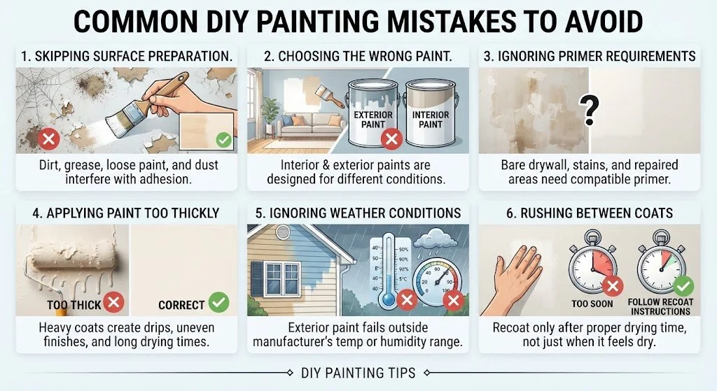 Common DIY Painting Mistakes to Avoid