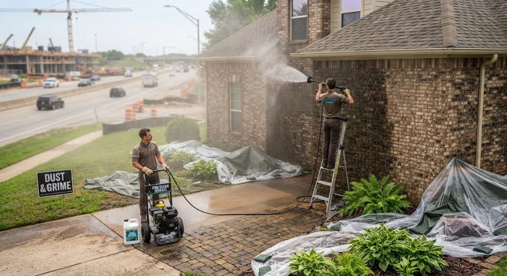 Nearby Roads and Construction power washing