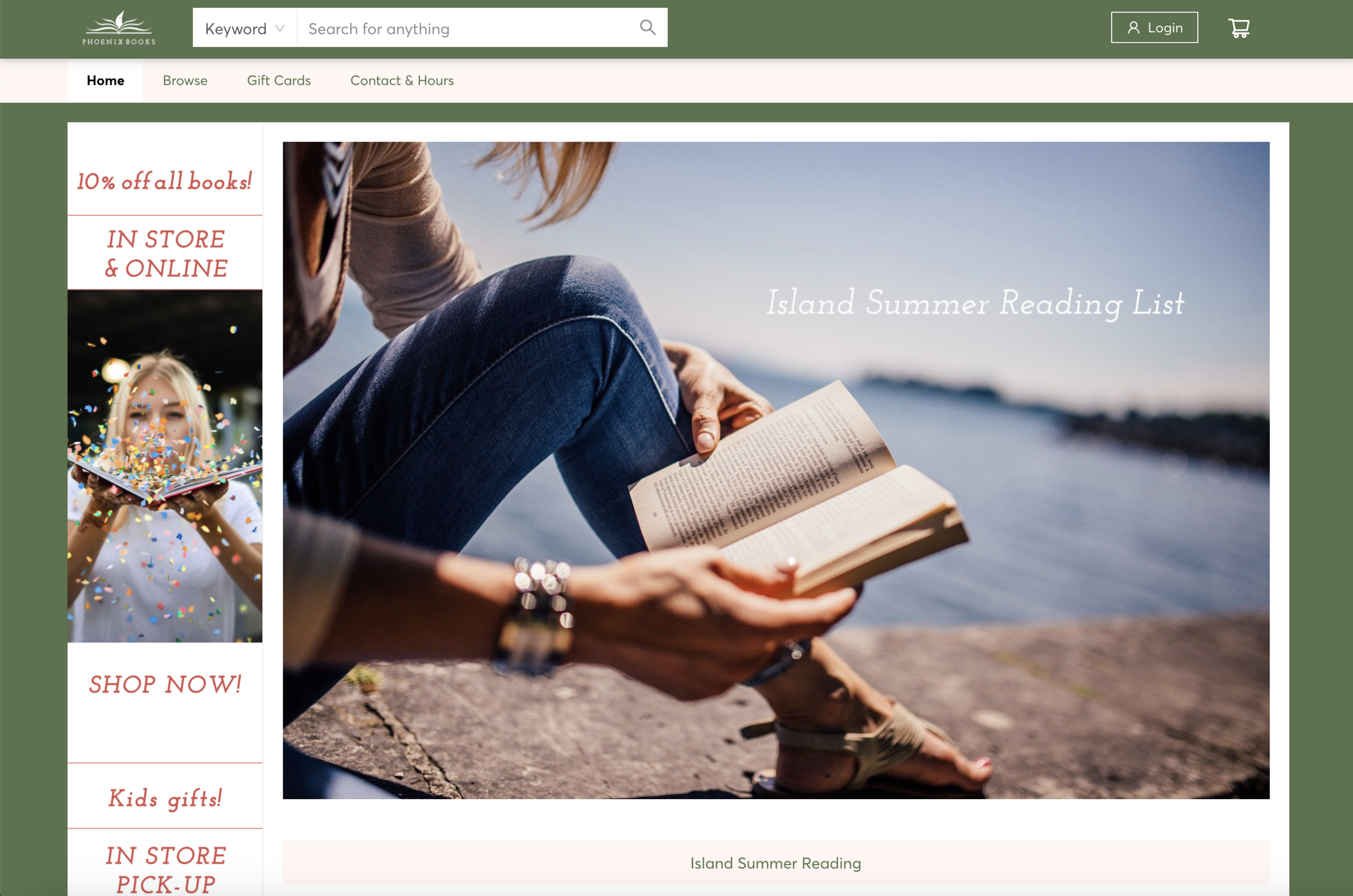 Bookstore website