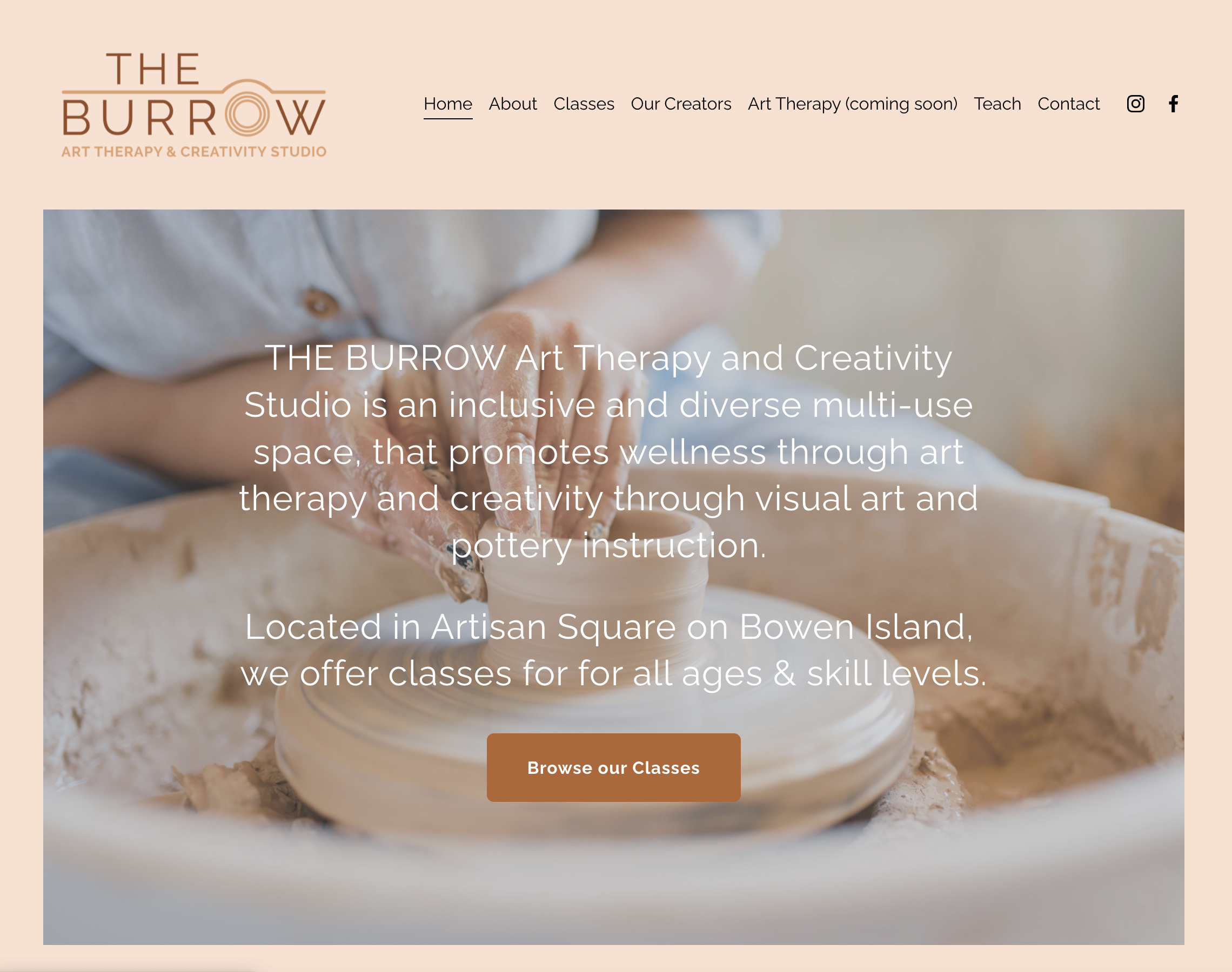 The Burrow website