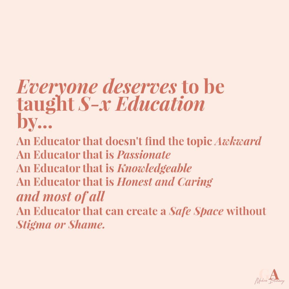 Hello 🤍

I wanted to do a post tonight that highlights that absolutely everyone is deserving of great education when it comes to S-x education &amp; I am so very passionate about this topic as I may have mentioned in a few other posts not so long ag
