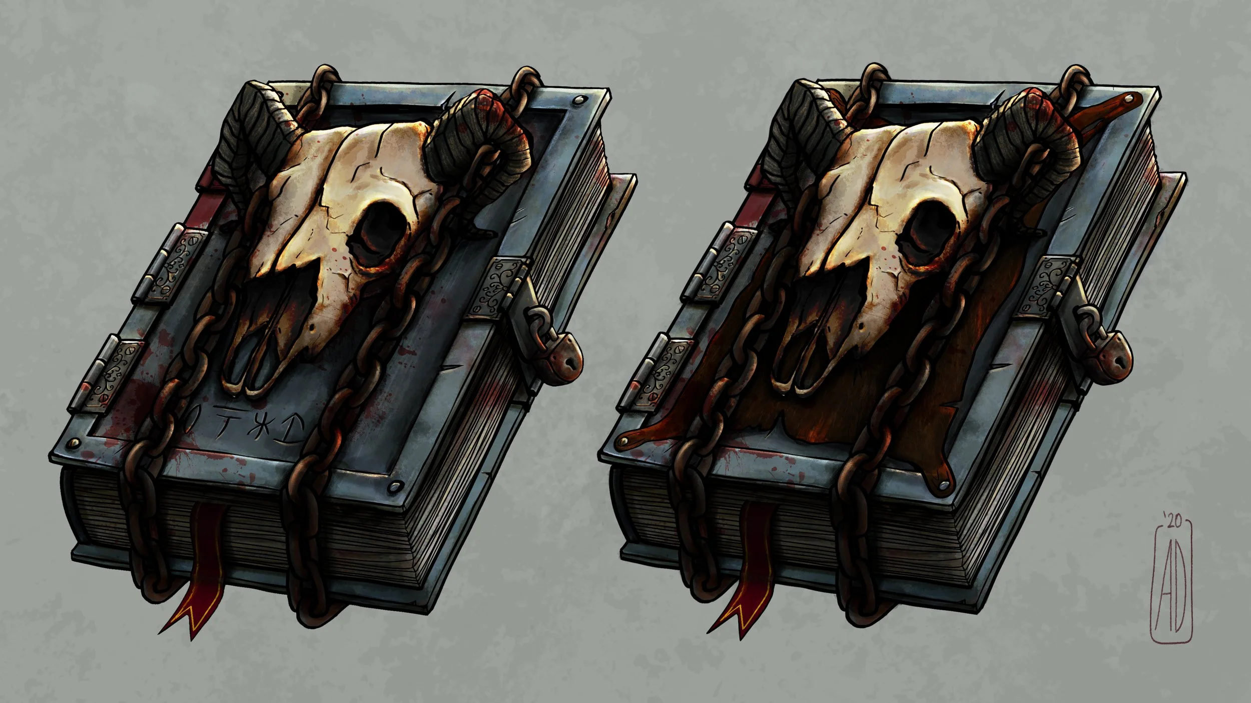 Prop Concept - Necromancy Spell Book