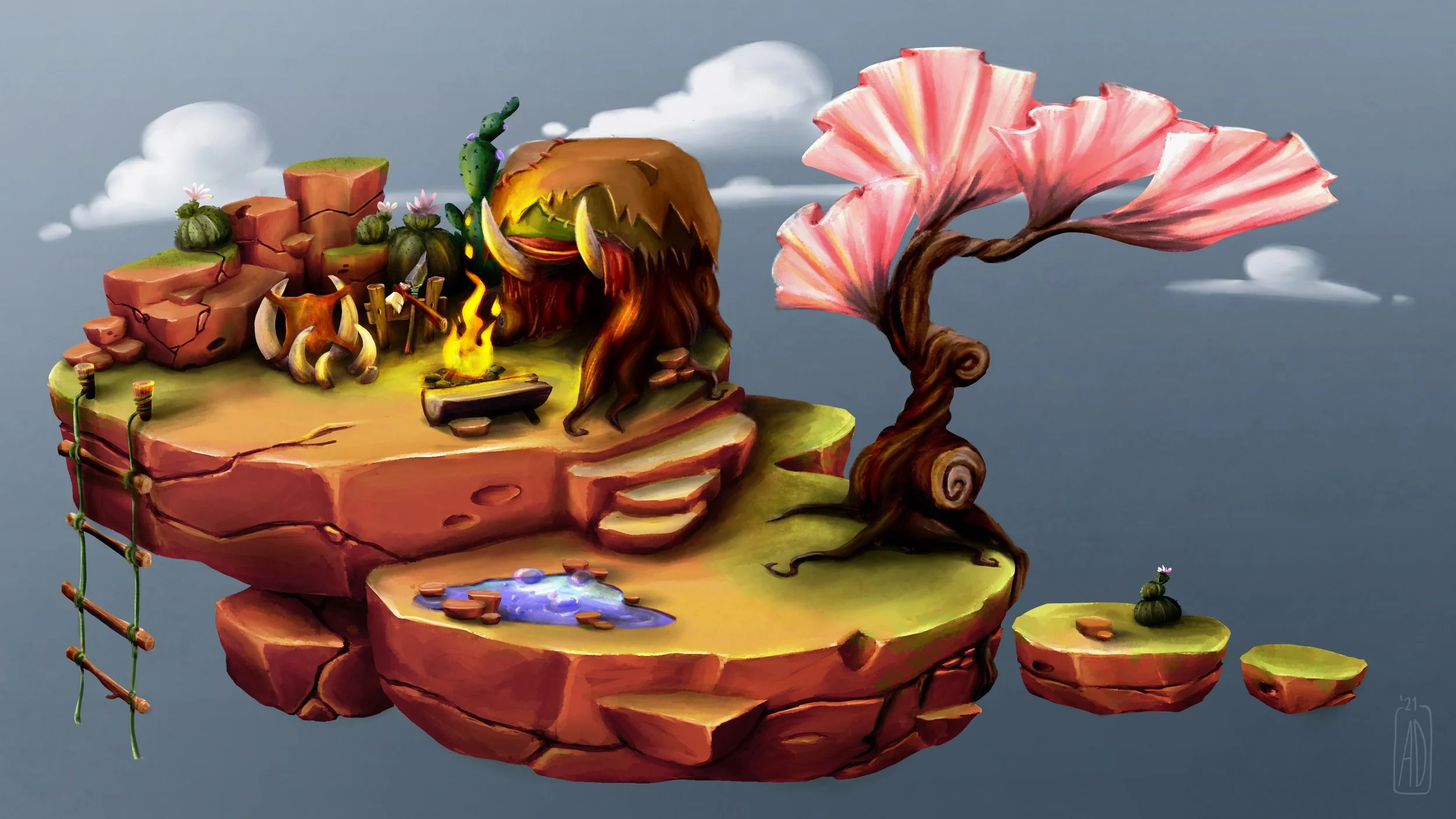 Environment Concept - Prehistoric Island