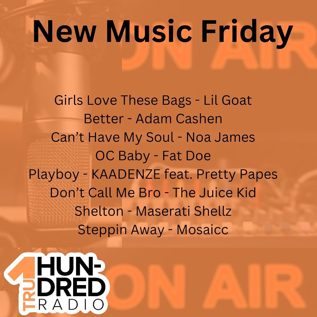 Check out brand new music from these artists to get through your spring break weekend! #newmusic #fridays #springbreak #oc #radio #media