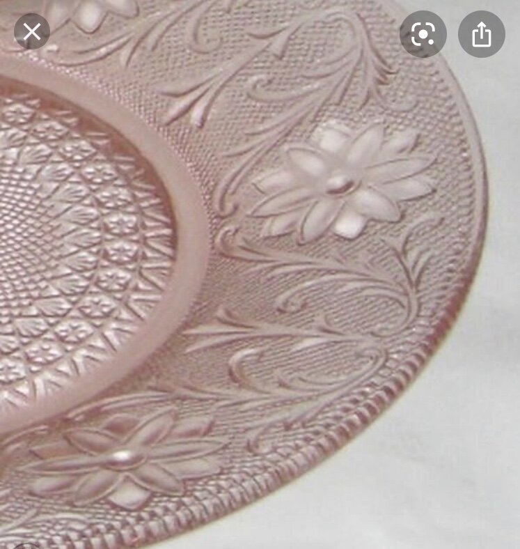 Pink Tiara dinner plates