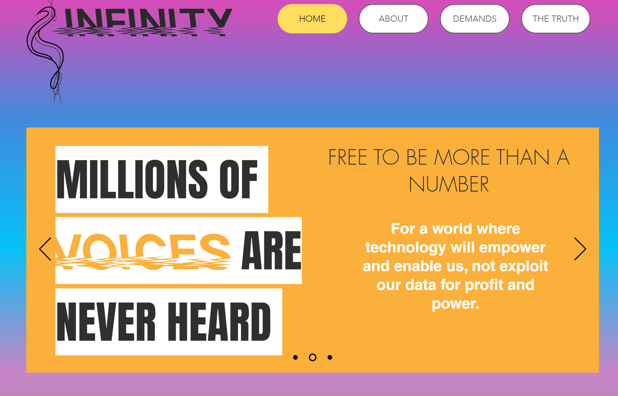 Wix website developed for Infinity vs Bancroft Industries