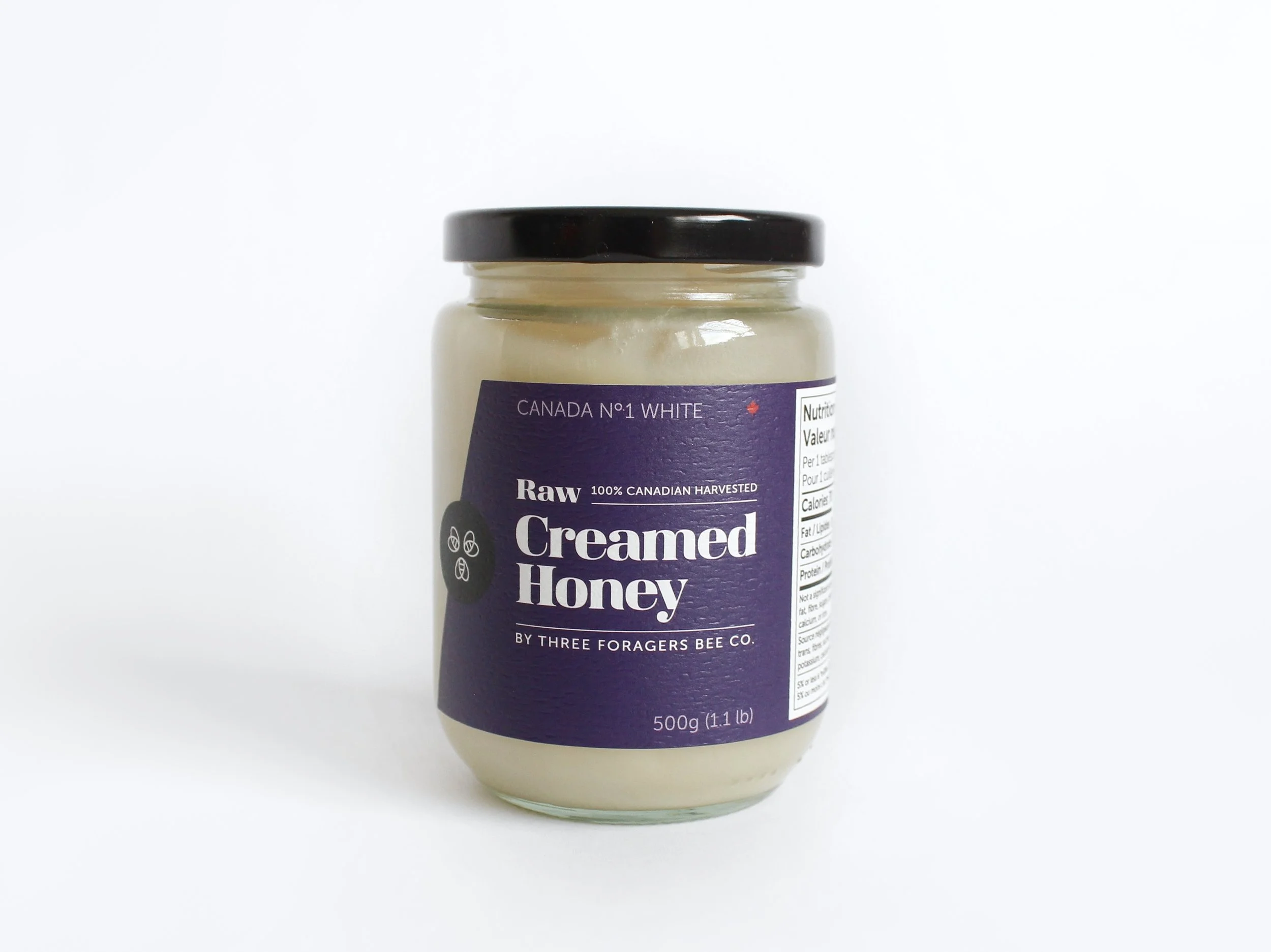 Raw Creamed Honey Jar Three Foragers Bee Co Saskatoon.jpeg