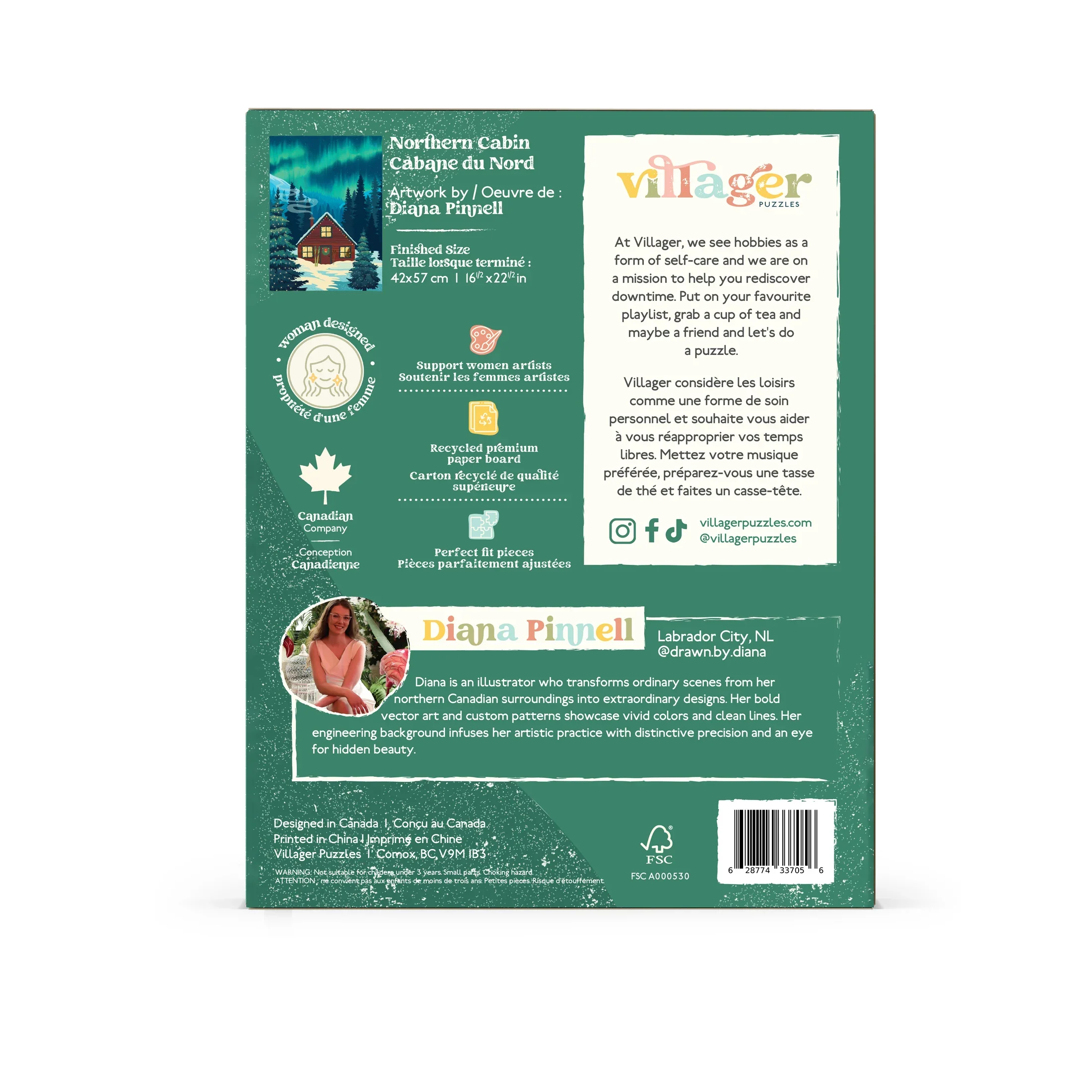 Villager Puzzles - Northern Cabin back.webp