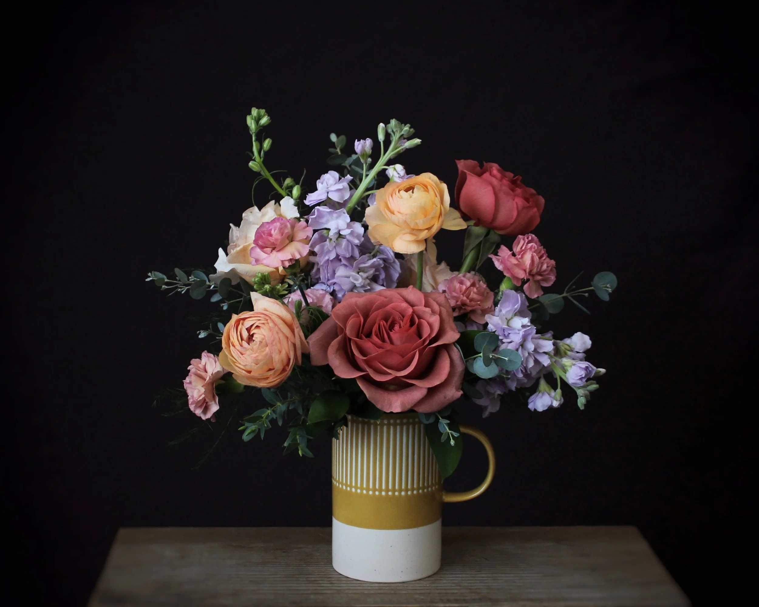 Mug of Flowers - Ochre Etch.JPG