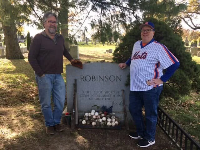 165 - Jackie Robinson's grave with Chris Dial.jpg
