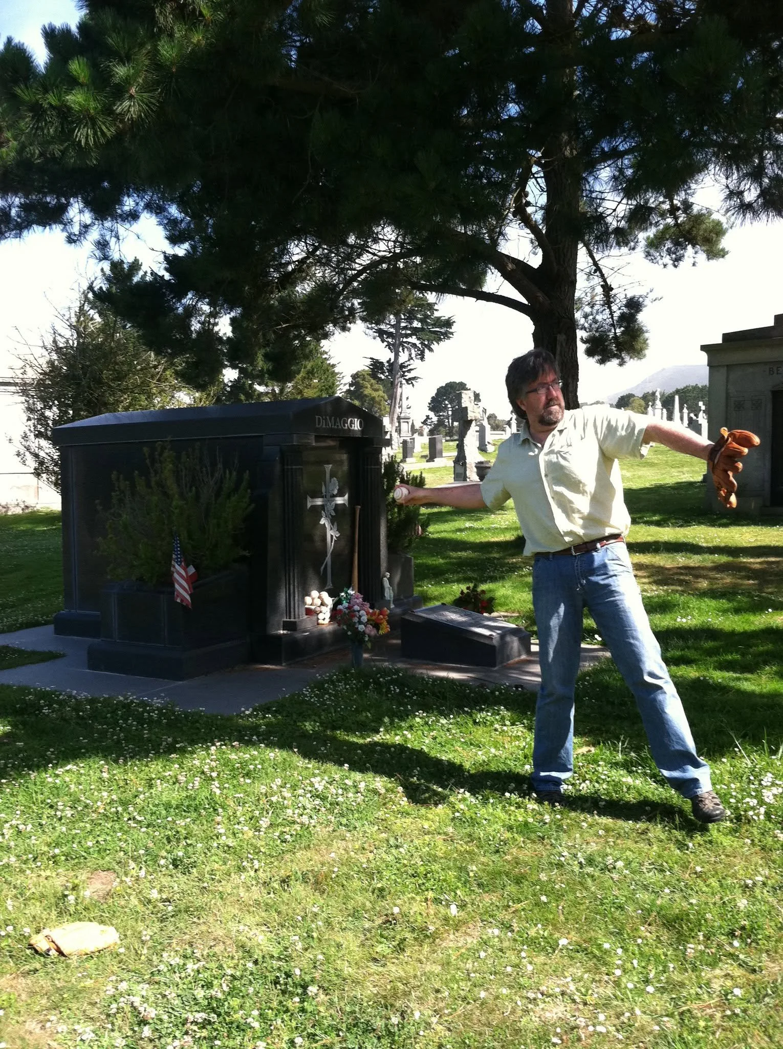 166 - Catch at Joe DiMaggio's grave.jpg