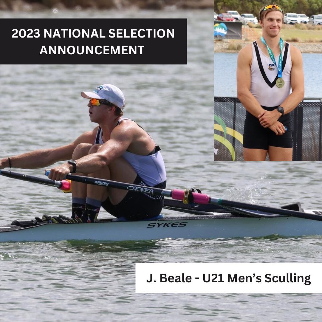 ⚡️NATIONAL SELECTION ANNOUNCEMENT ⚡️
AUBC is absolutely STOKED to share that our Jezzy Beale has been listed in the Australian U21 Men&rsquo;s sculling squad for 2023. 

Jeremy will be representing AUBC &amp; SASI at the upcoming under 21 regatta, ho