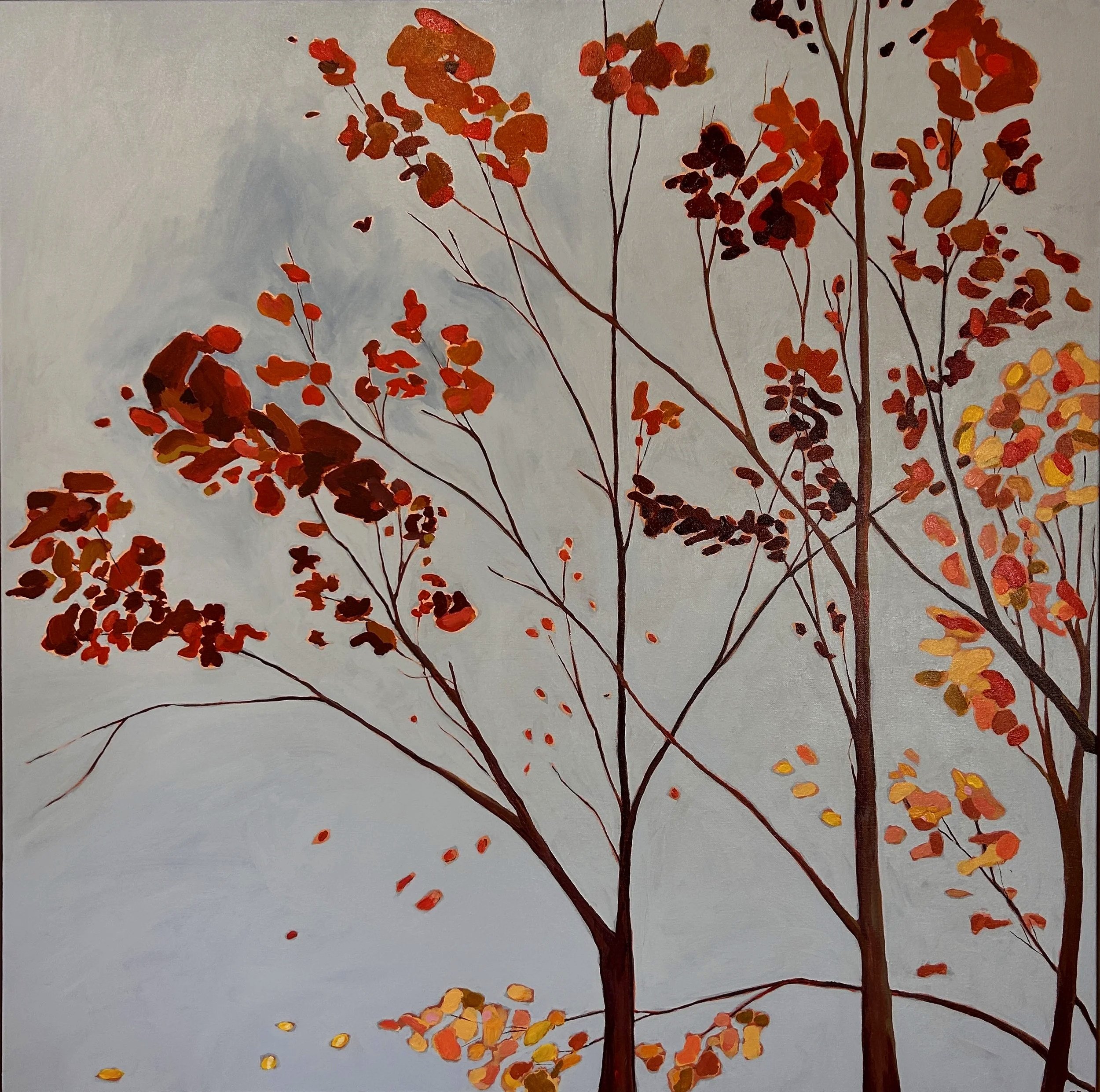 Autumn in Paris
Acrylic on canvas
93cm x 93cm framed in Tasmanian hardwood with beeswax polish
A$1650. Contact Untether gallery
