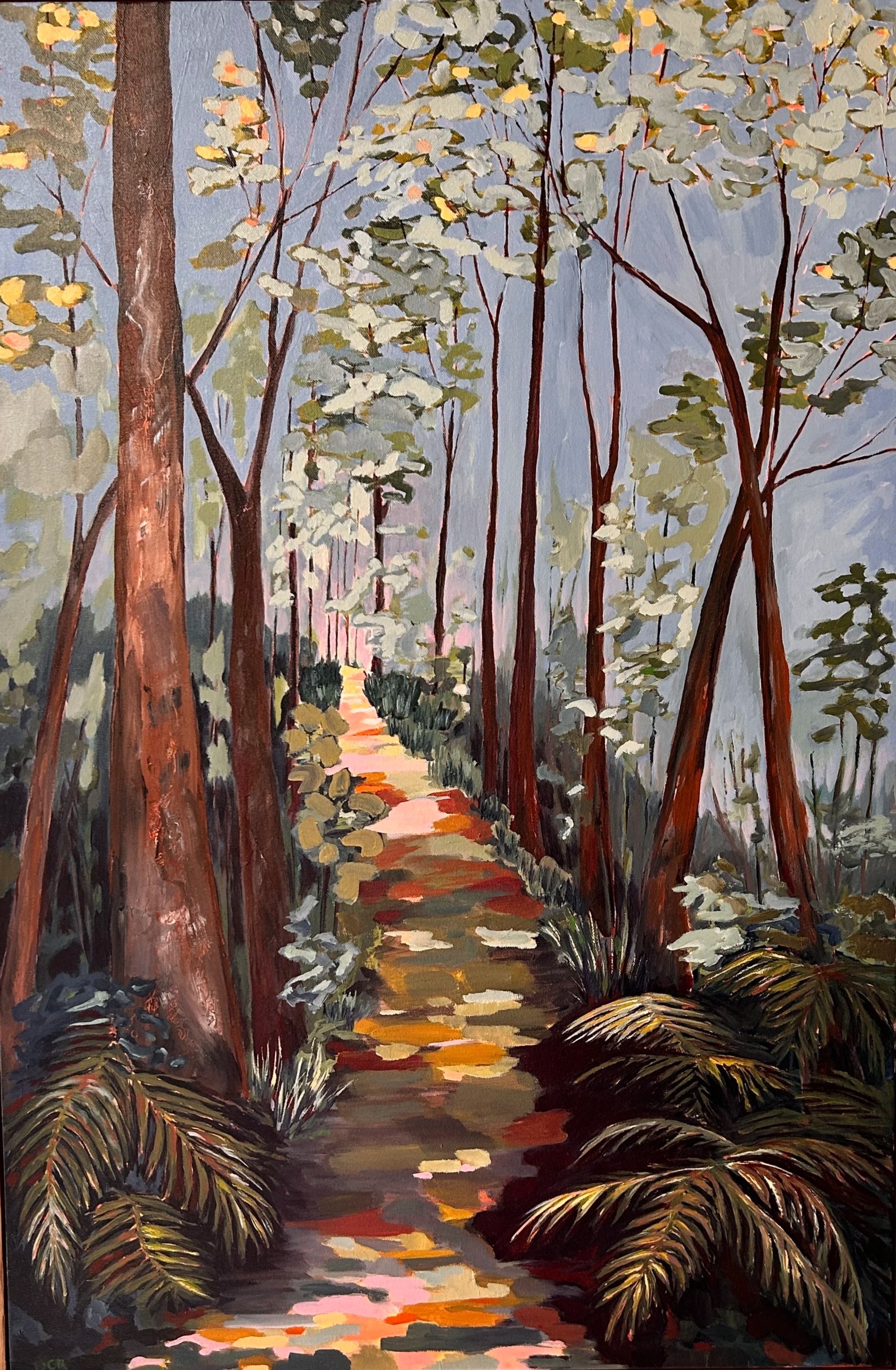 Barongarook. 60x90cm
Framed in Tasmanian Oak with beeswax polish