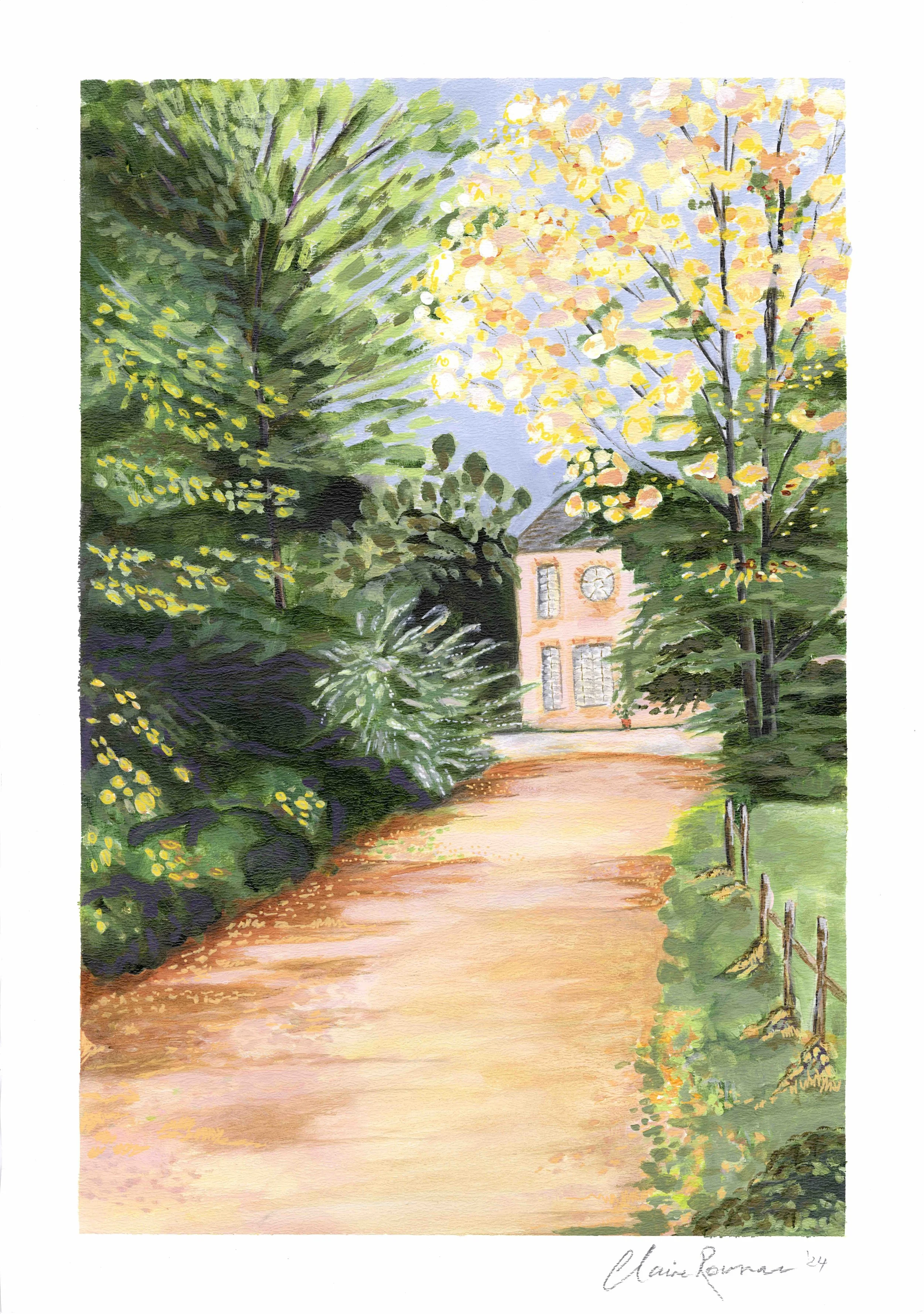 A hint of chateau
Acrylic on paper
Limited edition print
Available in A4 or A3 size printed onto high quality cotton rag paper
Comes in a tube ready for shipping or framing
A4 - A$125 includes shipping in Australia
A3 - A$145 includes shipping in Aus