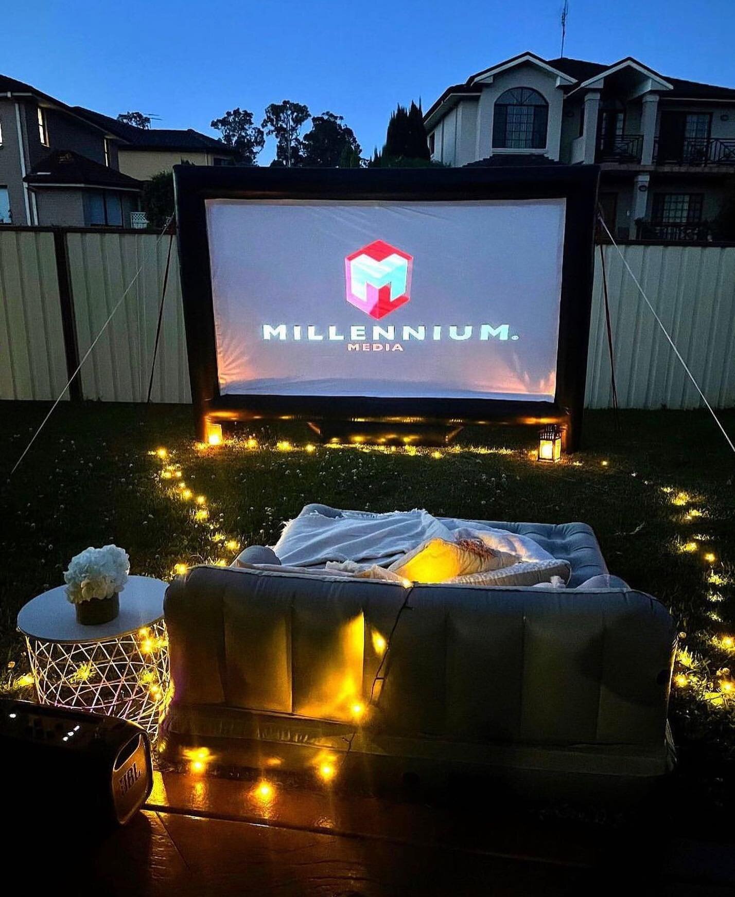 The perfect way to say I love you 💕❤️ Spend a cozy and romantic evening under the stars with one of our outdoor cinema setups this Valentine's Day 🎥💑 #ValentinesDayDate #OutdoorMovieMagic #ValentinesDay2022 #RomCom