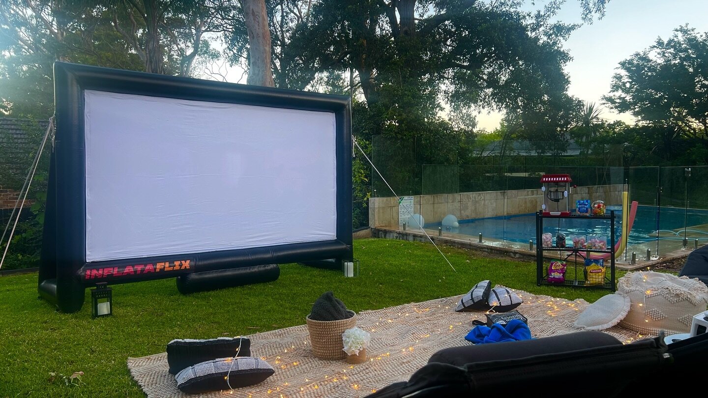 Another Group x Boho set up in the books! 

This is quickly becoming our customers favourite package for a girls night ✨🎬🍿✨

DM or visit the link in our bio for your next movie night 🎥🎞️