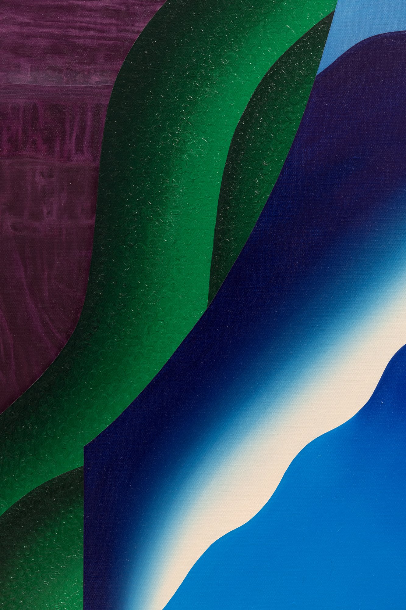 Untitled (violet mountains), detail