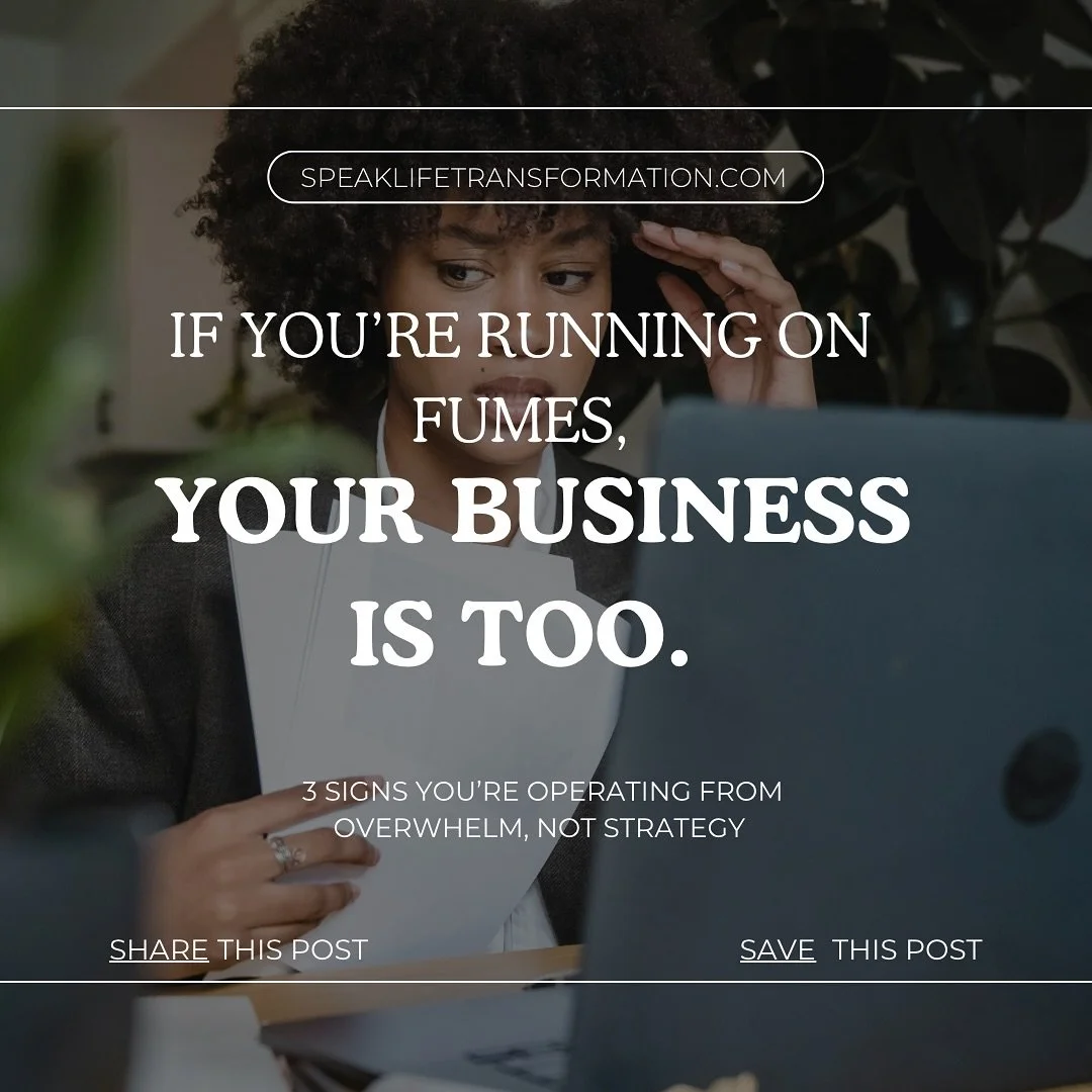 😮&zwj;💨 Feeling tired and stuck lately? It might not be your strategy &mdash; it&rsquo;s your state of mind.

If you&rsquo;re always on, always second-guessing, and always drained&hellip; that&rsquo;s not hustle. That&rsquo;s overwhelm running the 
