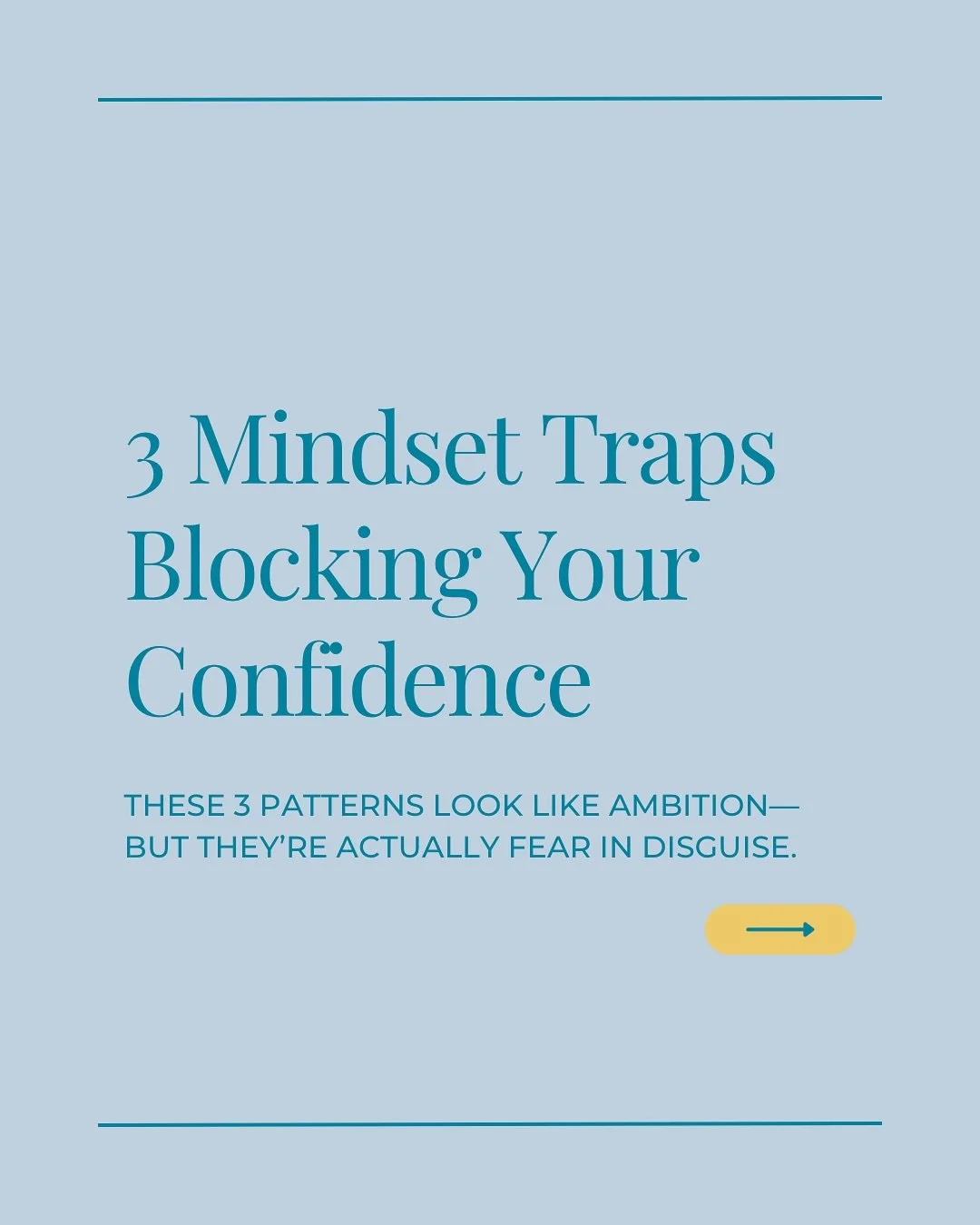 🎯 3 Mindset Traps Blocking Your Confidence
Let’s be real — perfectionism, proving, and pleasing look like ambition…
but they’re actually fear in disguise. 👀
✨ Perfectionism keeps you editing your potential.
💪 Proving mak