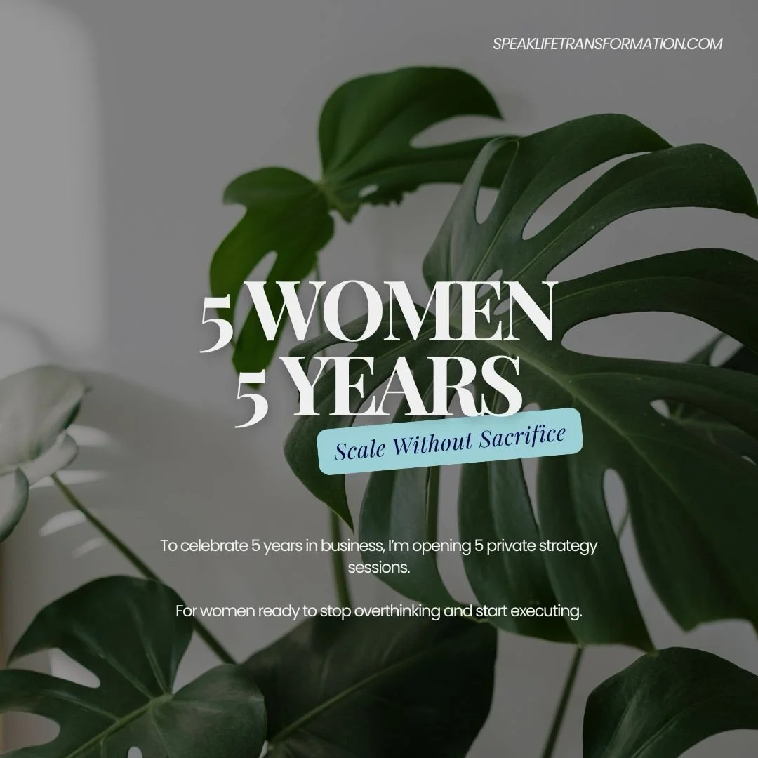 5 years in business.
And one truth I&rsquo;ve learned about high-achieving women&hellip;

You don&rsquo;t struggle because you lack talent.

You struggle because you&rsquo;re carrying:

&bull; too much responsibility
&bull; too many ideas
&bull; too 