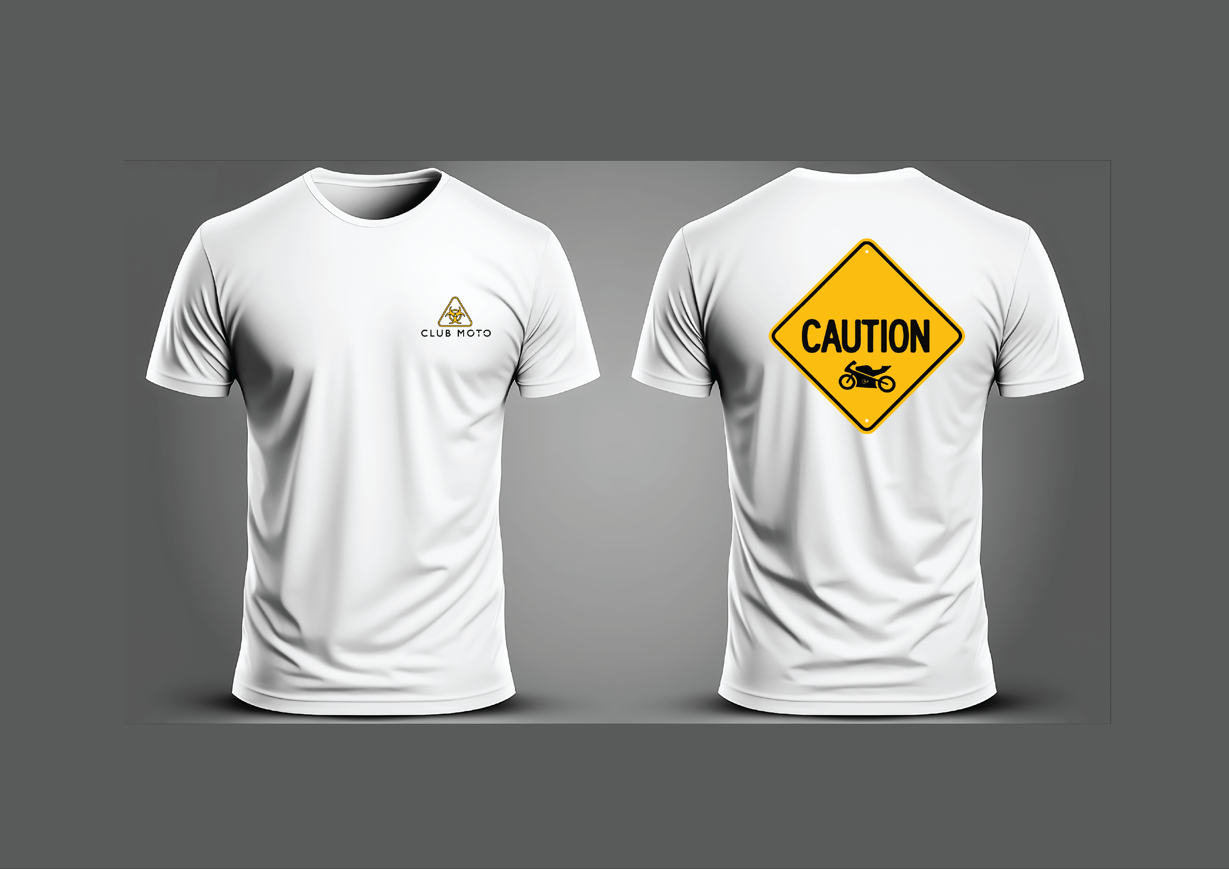 CLUB MOTO TSHIRT CAUTION