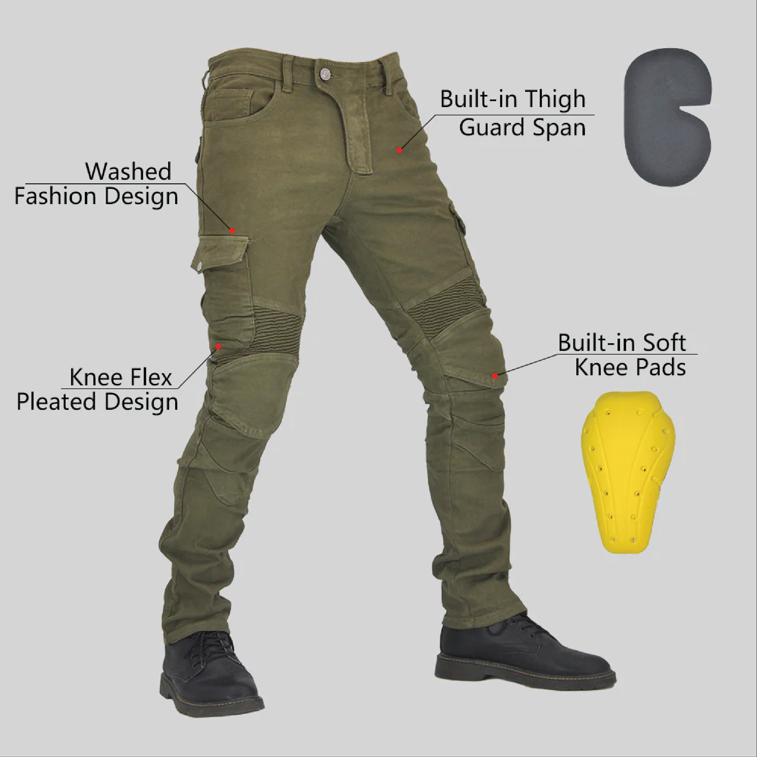 Motorcycle protective pants
