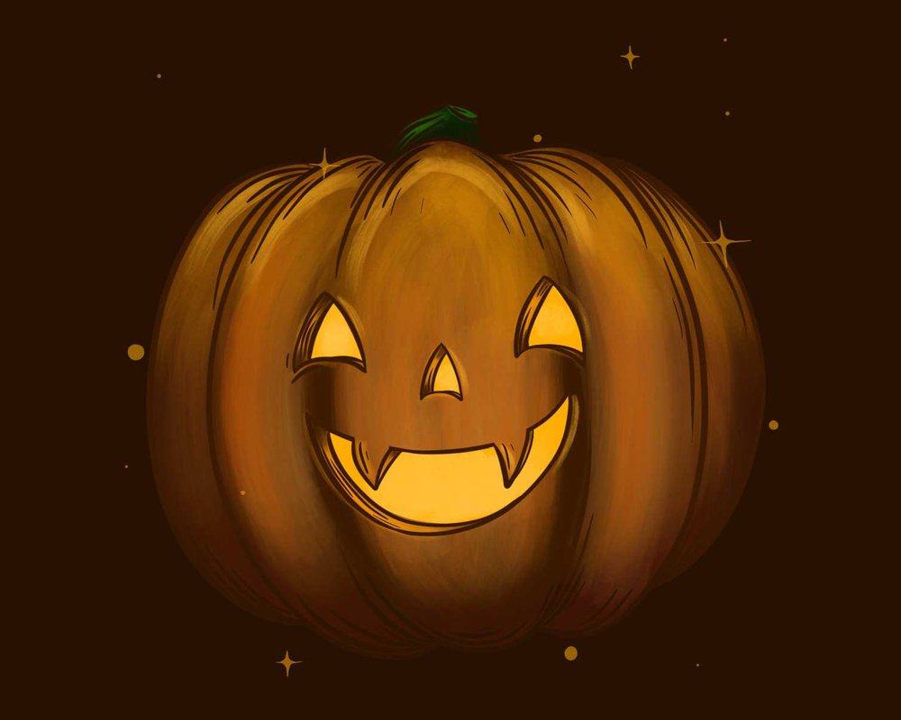 Winky Pumpkin Animation Flora Illustration Winky Pumpkin Animation Flora Illustration