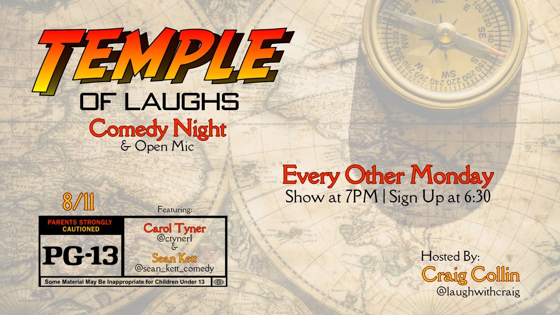 Open Mic Comedy w/ Craig Collin