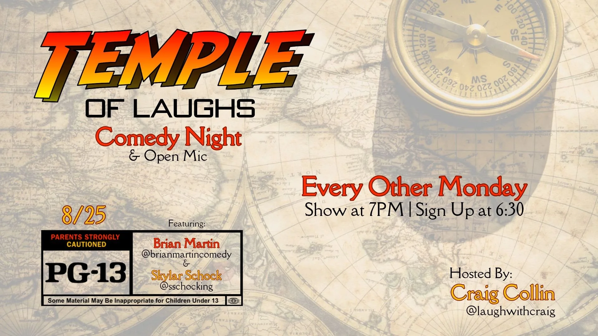 Open Mic Comedy w/ Craig Collin