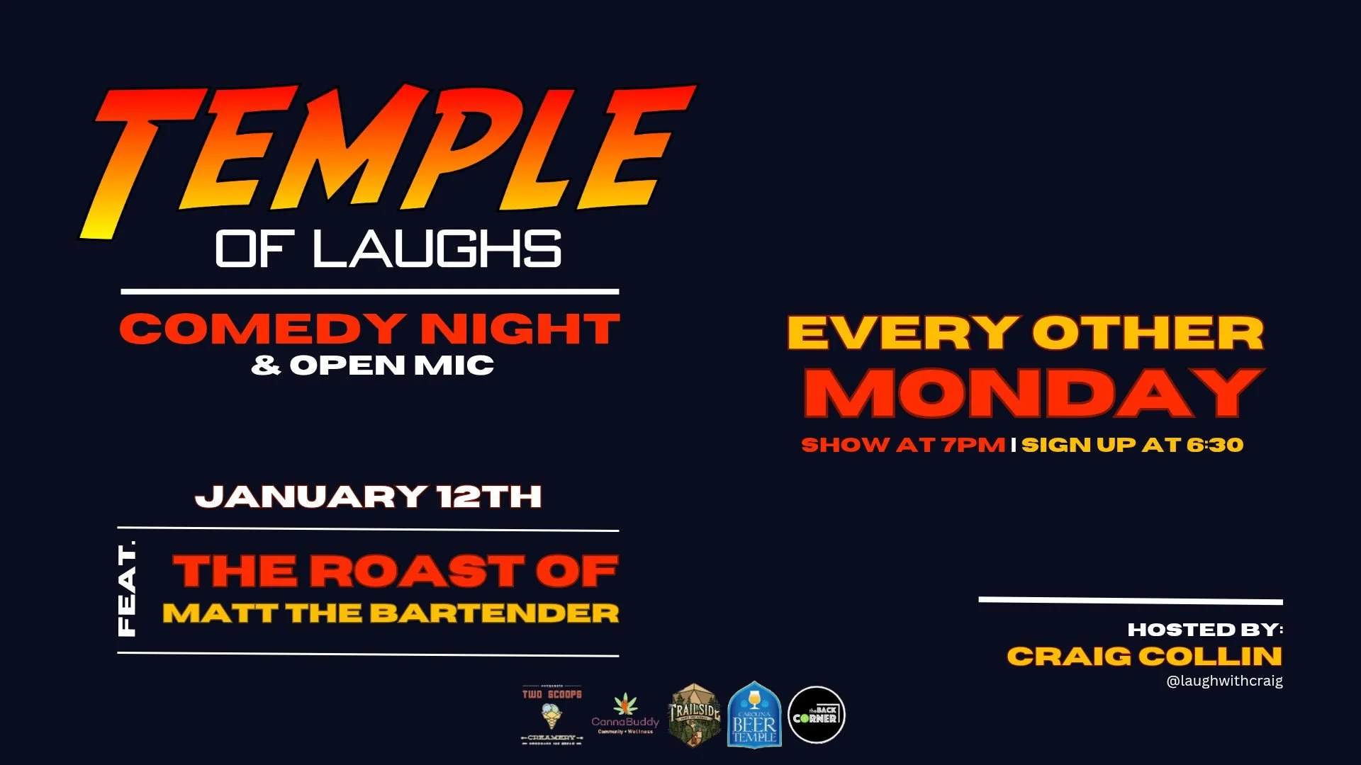 Open Mic Comedy with Craig Collin