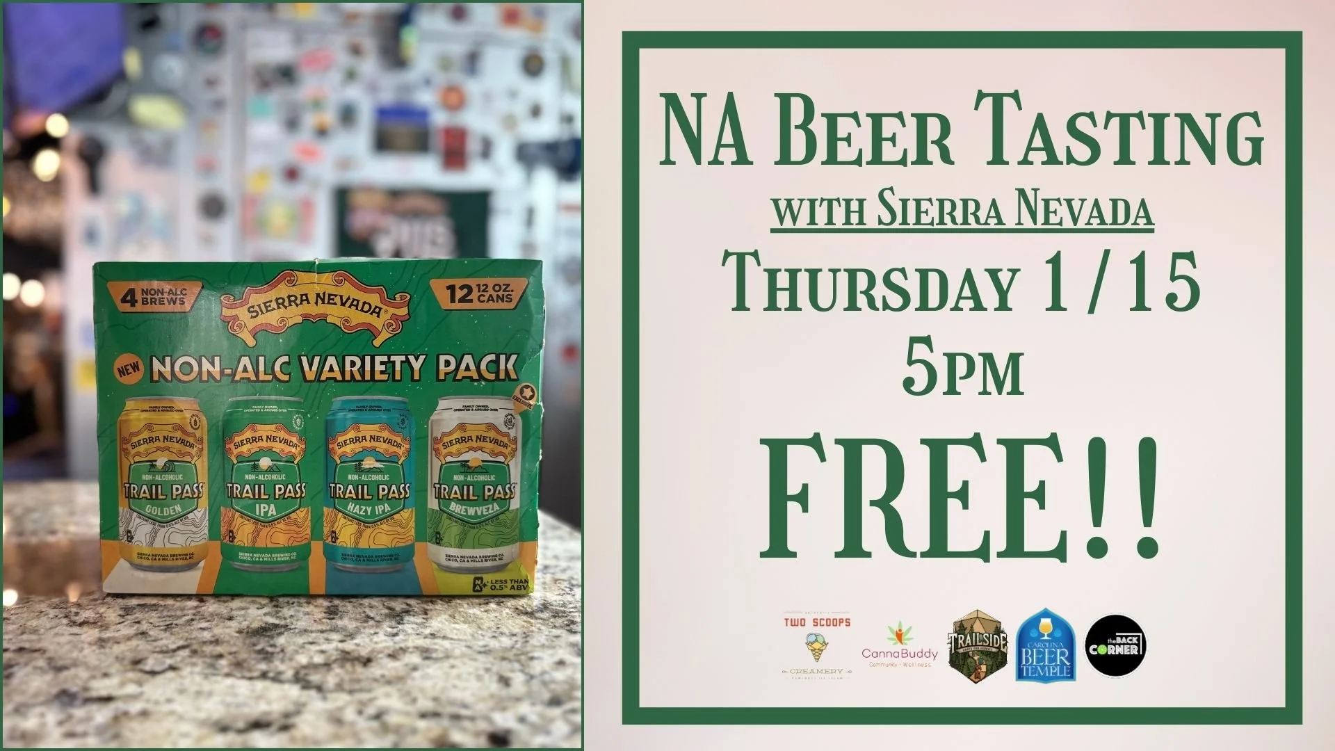 Free NA Beer Tasting